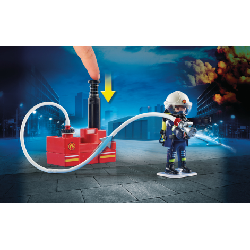 Playmobil Pompiers avec matériel d'incendie