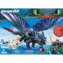 Playmobil Dragons Krokmou et Harold avec bébé dragon - Vue supplémentaire 6