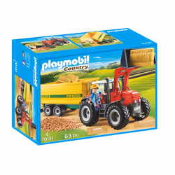 Playmobil Country Grand tracteur avec remorque, Action/Aventure, Garçon/Fille, 4 an(s), Multicolore, Plastique
