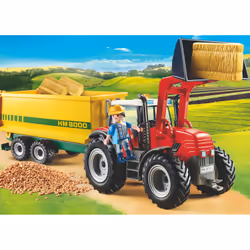 Playmobil Country Grand tracteur avec remorque