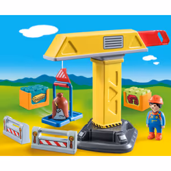 Playmobil 1.2.3 Grue de chantier
