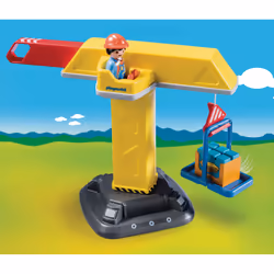 Playmobil 1.2.3 Grue de chantier