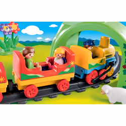 Playmobil 1.2.3 Train avec passagers et circuit