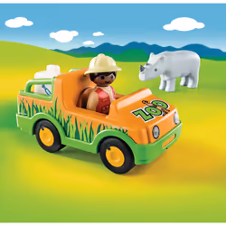 Playmobil 1.2.3 Vétérinaire avec véhicule et rhinocéros - Vue supplémentaire 2
