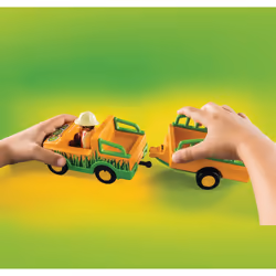Playmobil 1.2.3 Vétérinaire avec véhicule et rhinocéros - Vue supplémentaire 3