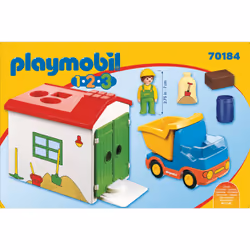 Playmobil 1.2.3 Ouvrier avec camion et garage - Vue supplémentaire 3