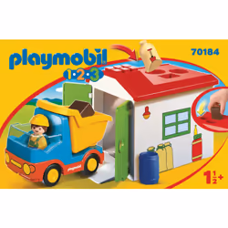Playmobil 1.2.3 Ouvrier avec camion et garage - Vue supplémentaire 4