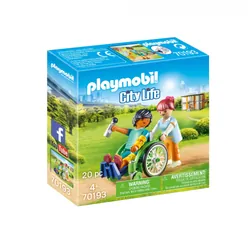 Playmobil City Life Patient en fauteuil roulant