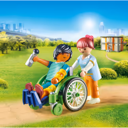 Playmobil City Life Patient en fauteuil roulant - Vue supplémentaire 2