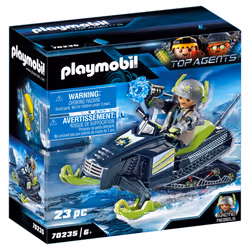 Playmobil Top Agents Rebelle arctique et scooter des neiges, Action/Aventure, 6 an(s), Multicolore, Plastique