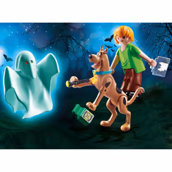 Playmobil SCOOBY-DOO! Scooby & Sammy avec fantôme