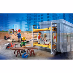 Playmobil Ouvriers avec échafaudage