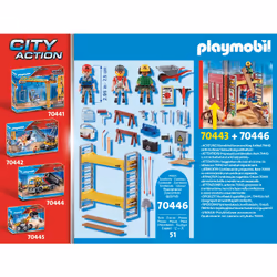 Playmobil Ouvriers avec échafaudage