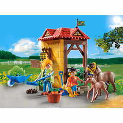 Playmobil Country Starter Pack Box et poneys