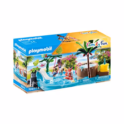Playmobil FamilyFun Pataugeoire avec bain à bulles, Kit de figurines jouets, 4 an(s), Plastique, 42 pièce(s)