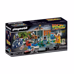 Playmobil Back to the Future Course d'hoverboard, Police, 5 an(s), Multicolore, Plastique