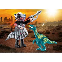 Playmobil Duo Braconnier vélociraptor