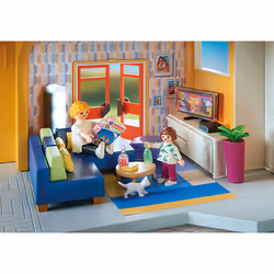 PLAYMOBIL - 70989 - City Life - La Maison Moderne - Salon Amenage - Vue supplémentaire 2