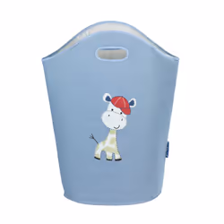 WENKO Kids Gerry panier à linge 24 L Ovale Polyester, Polypropylène (PP) Bleu - Vue supplémentaire 2