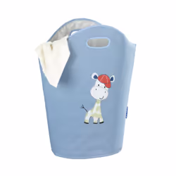 WENKO Kids Gerry panier à linge 24 L Ovale Polyester, Polypropylène (PP) Bleu - Vue supplémentaire 4