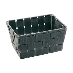 WENKO Panier de rangement Adria Mini Long Gris panier de bain