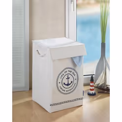 WENKO 62002100 panier à linge 77 L Carré Polyester Beige - Vue supplémentaire 3