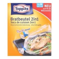 Toppits 207982 sac de cuisson 8 pièce(s) 250 mm 380 mm