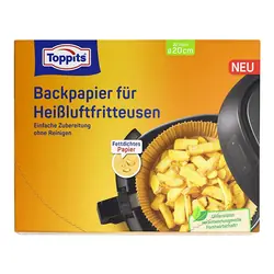 Toppits 1050 papier cuisson 20 feuilles Beige 20 cm