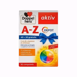 Aktiv A-Z 27 vitamines et minéraux 60 + 30 comprimés