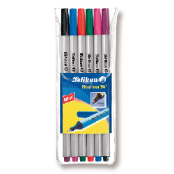 Pelikan 940650 stylo fin Noir, Bleu, Vert, Rose, Violet, Rouge 6 pièce(s)