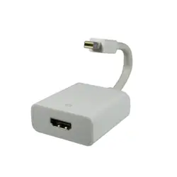 Alcasa MDP-HDMI câble vidéo et adaptateur 0,07 m Mini DisplayPort HDMI Type A (Standard) Blanc