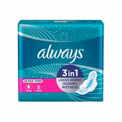 ALWAYS ULTRA THICK 3EN1 LONG 8 PADS