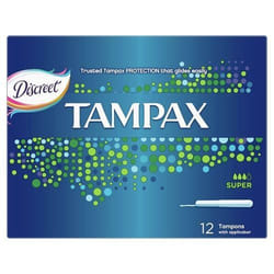 Tampax Super 12 Pcs
