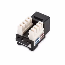 CAT 6 Keystone Jack, unshielded RJ45 to LSA, color black (DN-93601) - Vue supplémentaire 2
