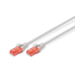 CAT 6 U-UTP patch cord, Cu, LSZH AWG 26/7, length 3 m, color grey (DK-1617-030)