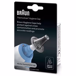Braun 40 Embouts pour Thermoscan sont des embouts hygiéniques qui aident à protéger contre la contamination croisée.