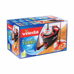 Vileda Easywring & Clean Turbo balai à franges et balai-éponge Laine Rouge, Blanc - Vue supplémentaire 2