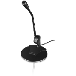SPEEDLINK Pure Desktop Noir Microphone de PC