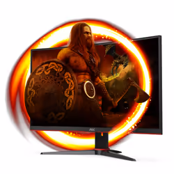 AOC G2 C24G2AE/BK écran plat de PC 23.6" Full HD LED Noir, Rouge (C24G2AE/BK)