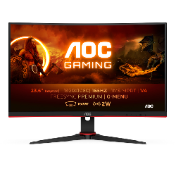 AOC G2 C24G2AE/BK écran plat de PC 23.6" Full HD LED Noir, Rouge (C24G2AE/BK)