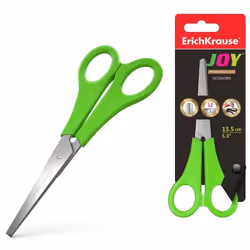 Ciseaux ErichKrause® Joy 13.5cm  Ciseaux avec des lames en acier inoxydable de haute qualité et des extrémités arrondies sûre ...