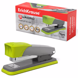 Agrafeuse Métallique ErichKrause® Quadro Demi-bande Fabriquée en acier de haute qualité. Capacité 80 agrafes 24/6 et 100 agra ...