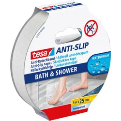 TESA 55533-00000-11 Tapis de bain et adhésif antidérapant Bande anti-dérapante pour baignoire Transparent