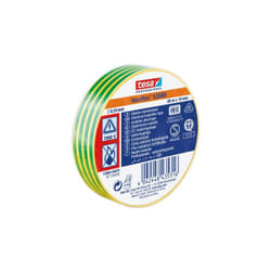 Ruban d'isolation électrique Tesa SPVC ELECTRICAL en PVC Vert/Jaune 20m x 19mm x 0.15mm ( Prix pour 1 )