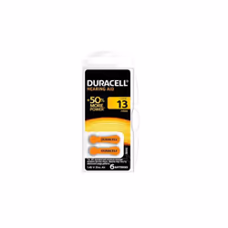 Piles Bouton DURACELL - Nombre de Piles: 6 Piles - Format de piles: Bouton /13 - Tension: 1.45 V - Batterie à air zinc - Comp ...
