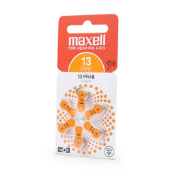 6x Piles MAXELL Auditifs 13 AID