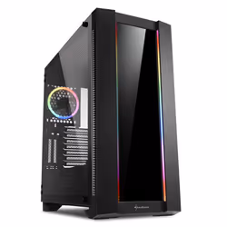 Sharkoon ELITE SHARK CA200G, Midi Tower, PC, Noir, ATX, EATX, micro ATX, Mini-ITX, SSI CEB, SSI EEB, Bleu, Vert, Rouge, 16,5  ...