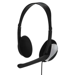 Casque Audio Hama Essential HS 200 Noir Argent avec Appels/Musique