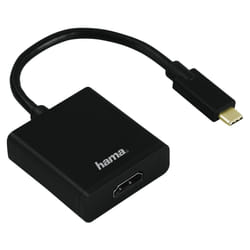 Hama USB-C/HDMI adaptateur graphique USB 3840 x 2160 pixels Noir