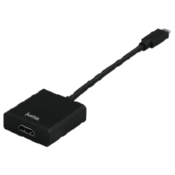 Hama USB-C/HDMI adaptateur graphique USB 3840 x 2160 pixels Noir